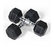 Body Maxx Hex Rubber Dumbells 2 Kg X 1 Pair 